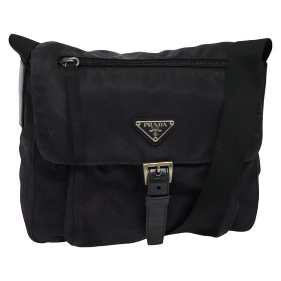 PRADA Shoulder Bag Nylon Purple Silver - Picture 1 of 13